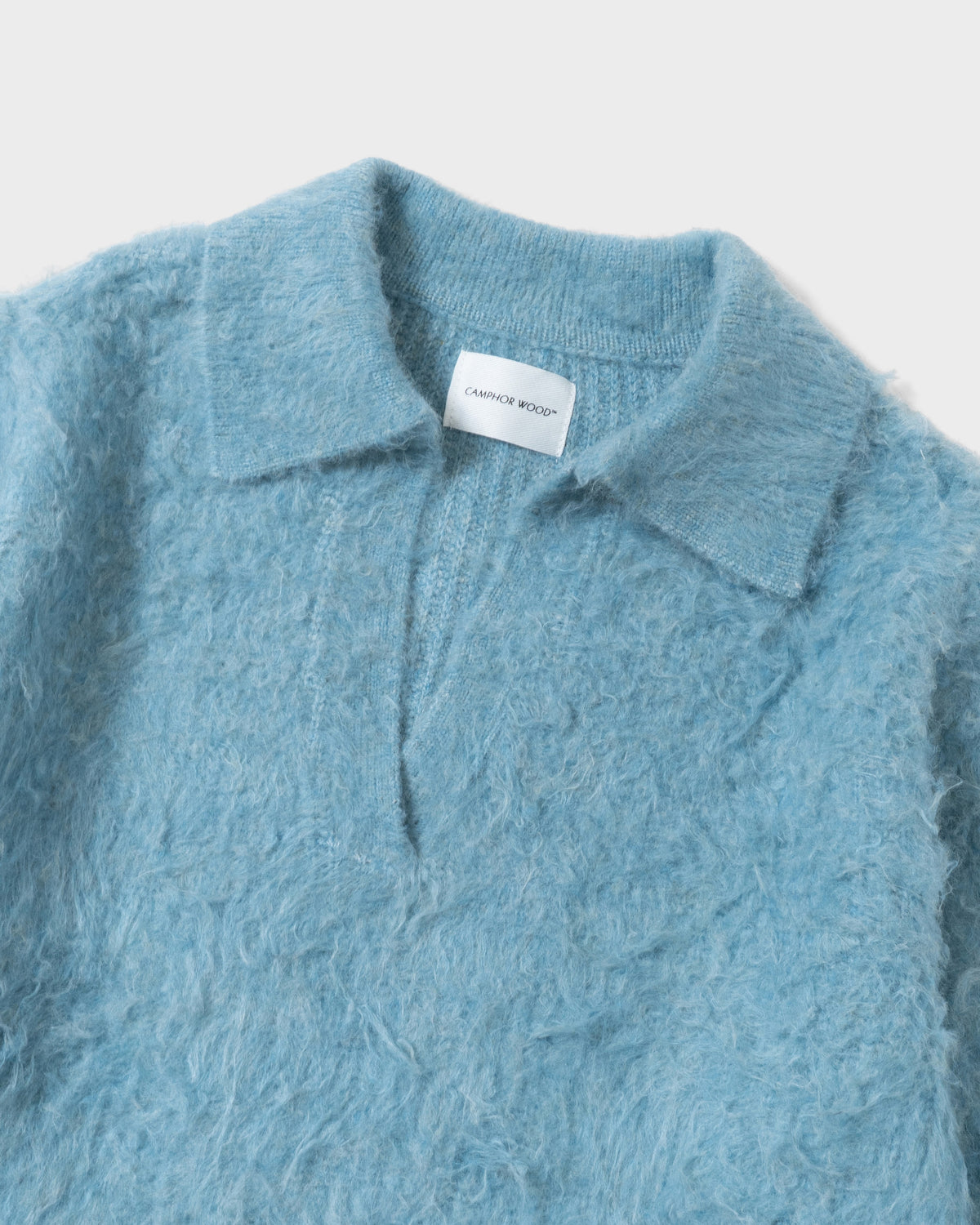 MOHAIR TOUCH SUPER SHAGGY SKIPPER KNIT SHIRT