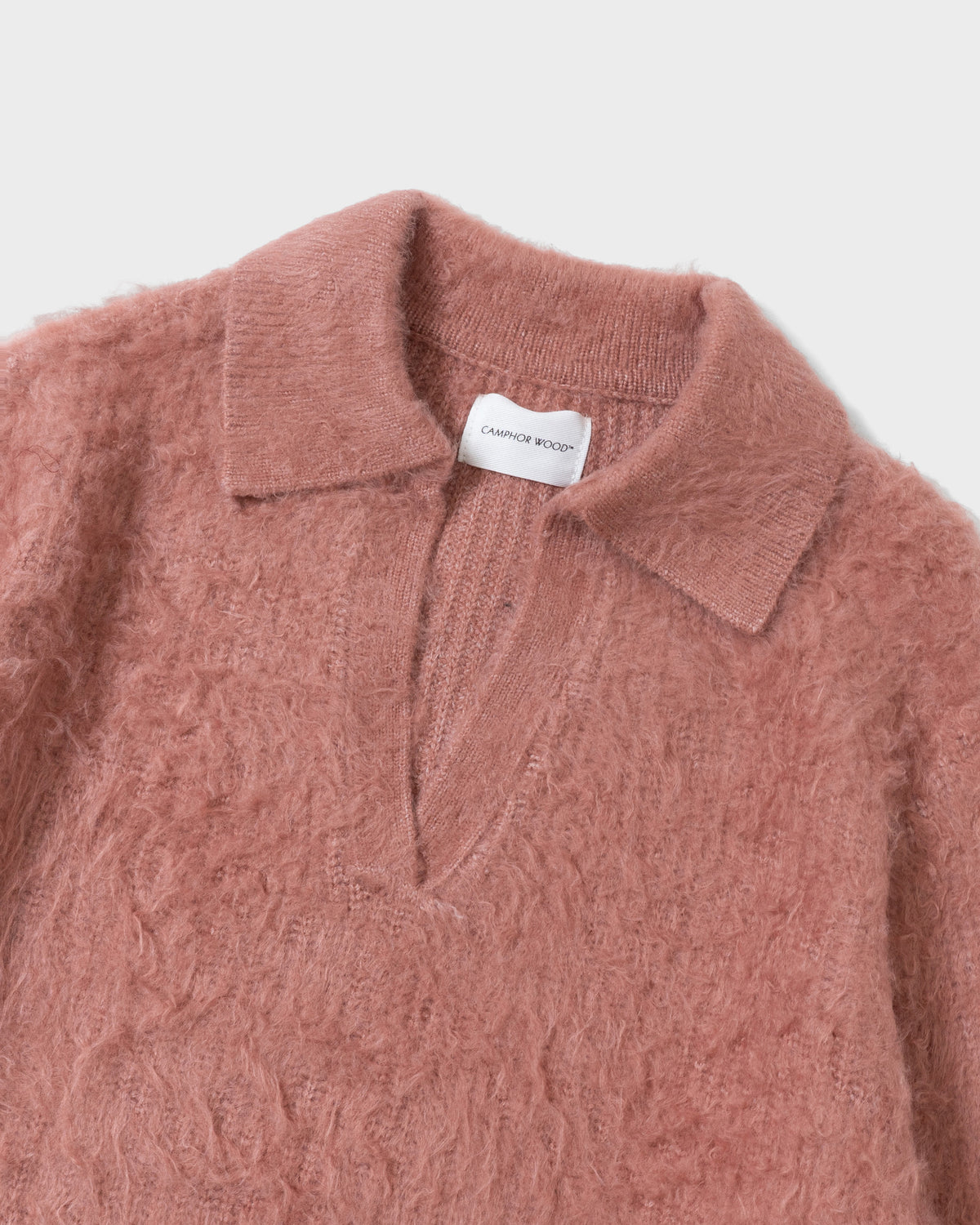 MOHAIR TOUCH SUPER SHAGGY SKIPPER KNIT SHIRT