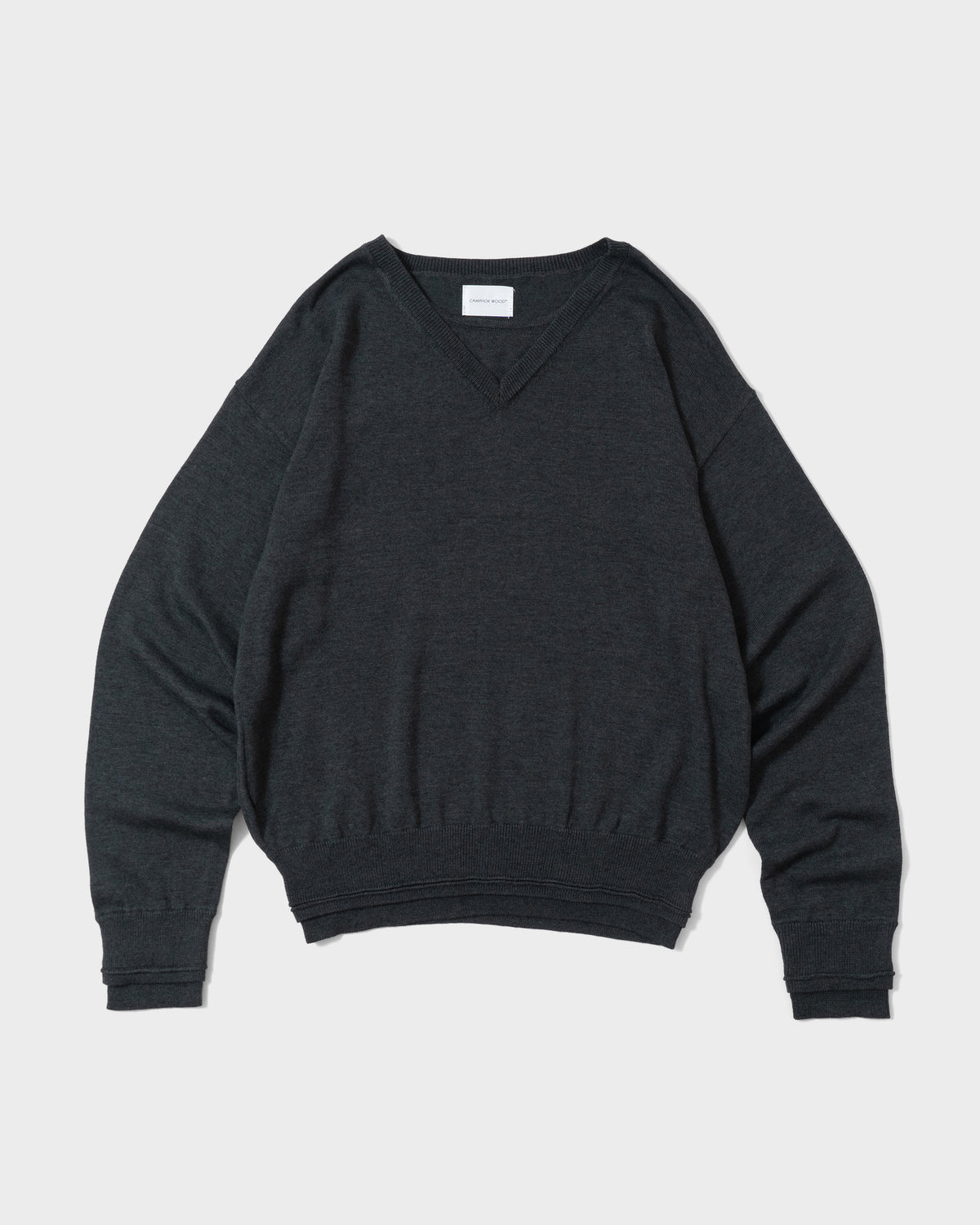 DOUBLE LAYERED V-NECK SWEATER