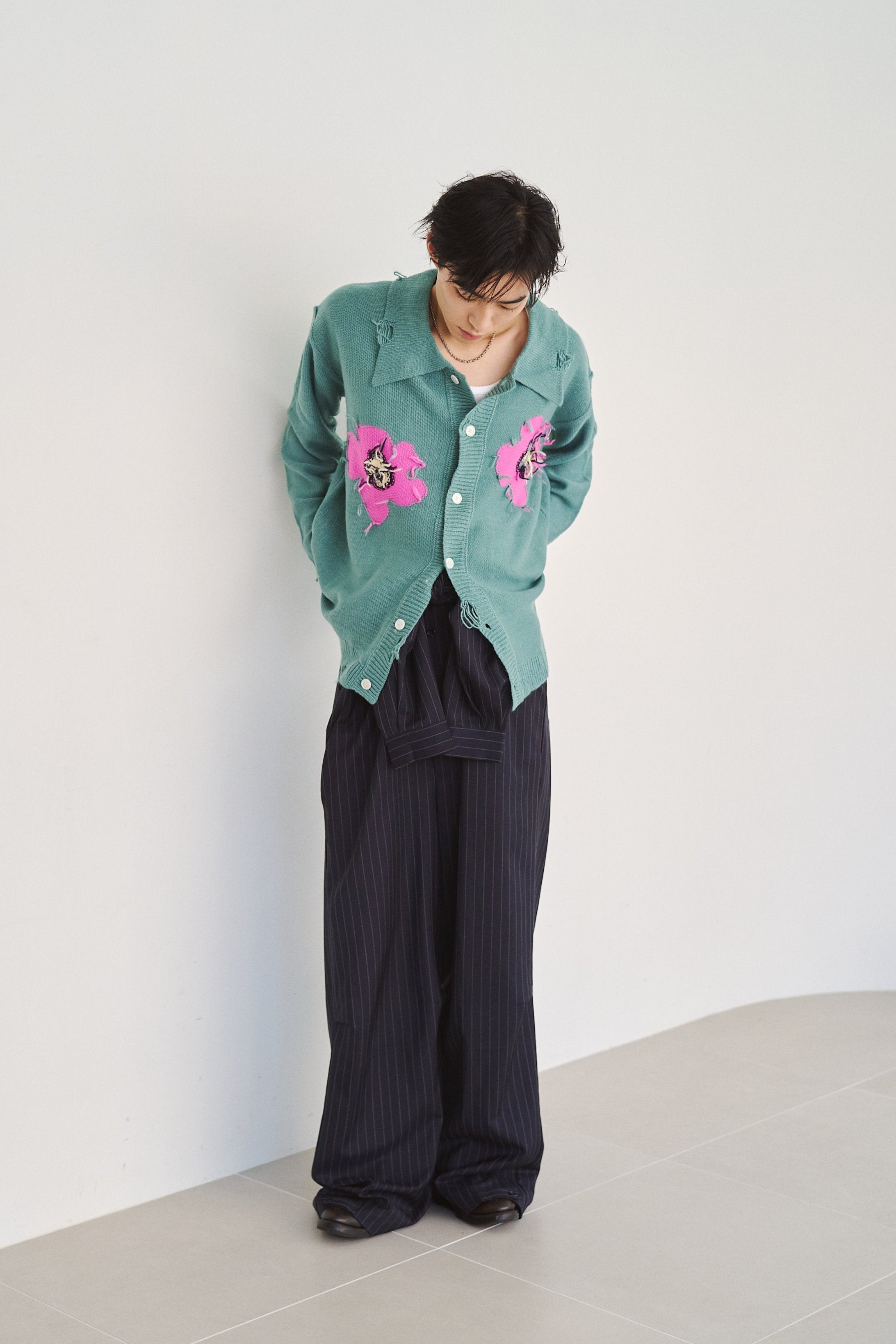 トップス Camphor Wood flower Cuba shirt cardigan flower motif knit shirt cardigan – CAMPHOR WOOD - OFFICIAL