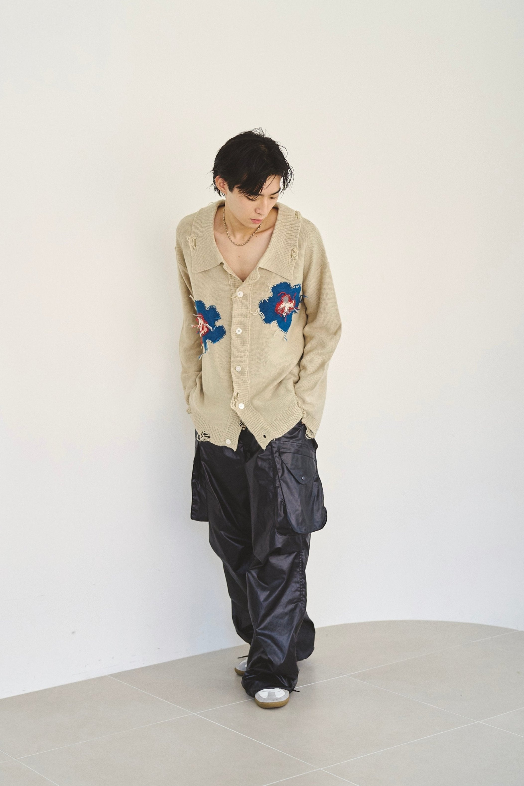 トップス Camphor Wood flower Cuba shirt cardigan flower motif knit shirt cardigan – CAMPHOR WOOD - OFFICIAL