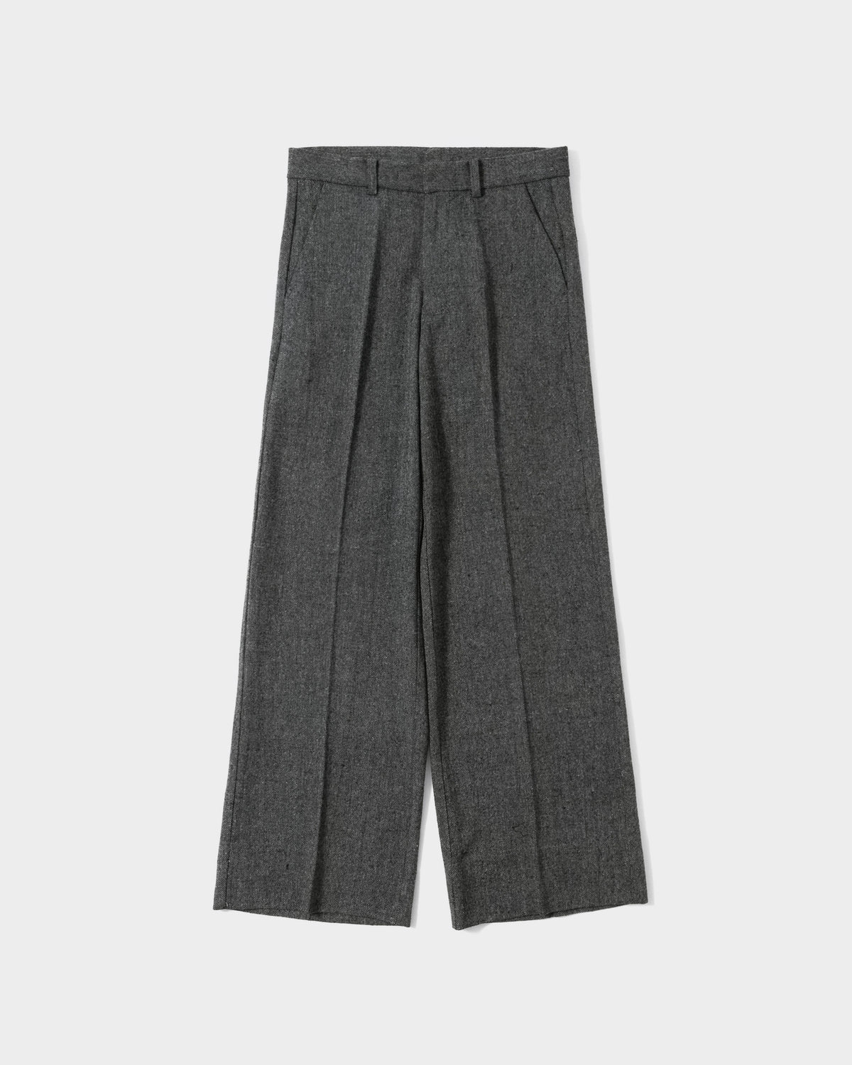 SEMI WIDE TWEED SLACKS