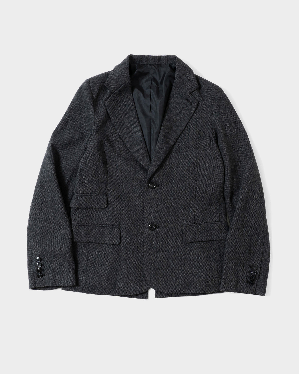 SINGLE BREASTED TWEED TAILORED JACKET