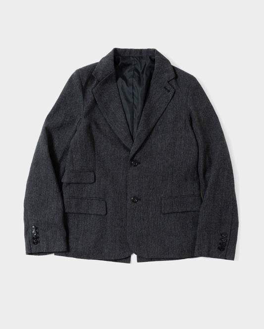 SINGLE BREASTED TWEED TAILORED JACKET