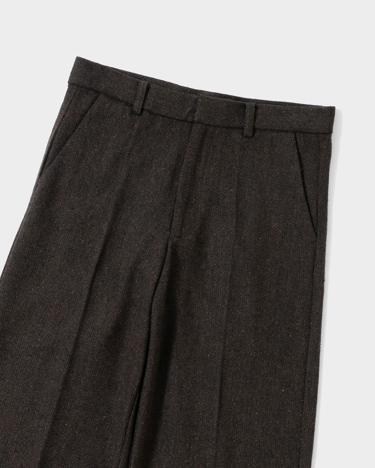 SEMI WIDE TWEED SLACKS