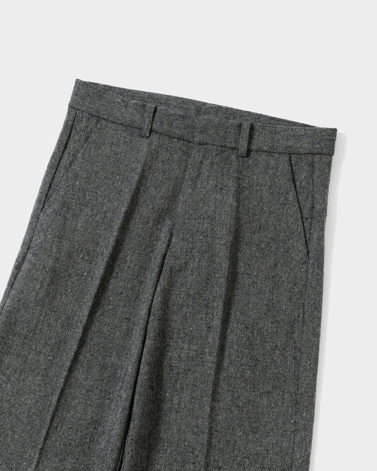 SEMI WIDE TWEED SLACKS