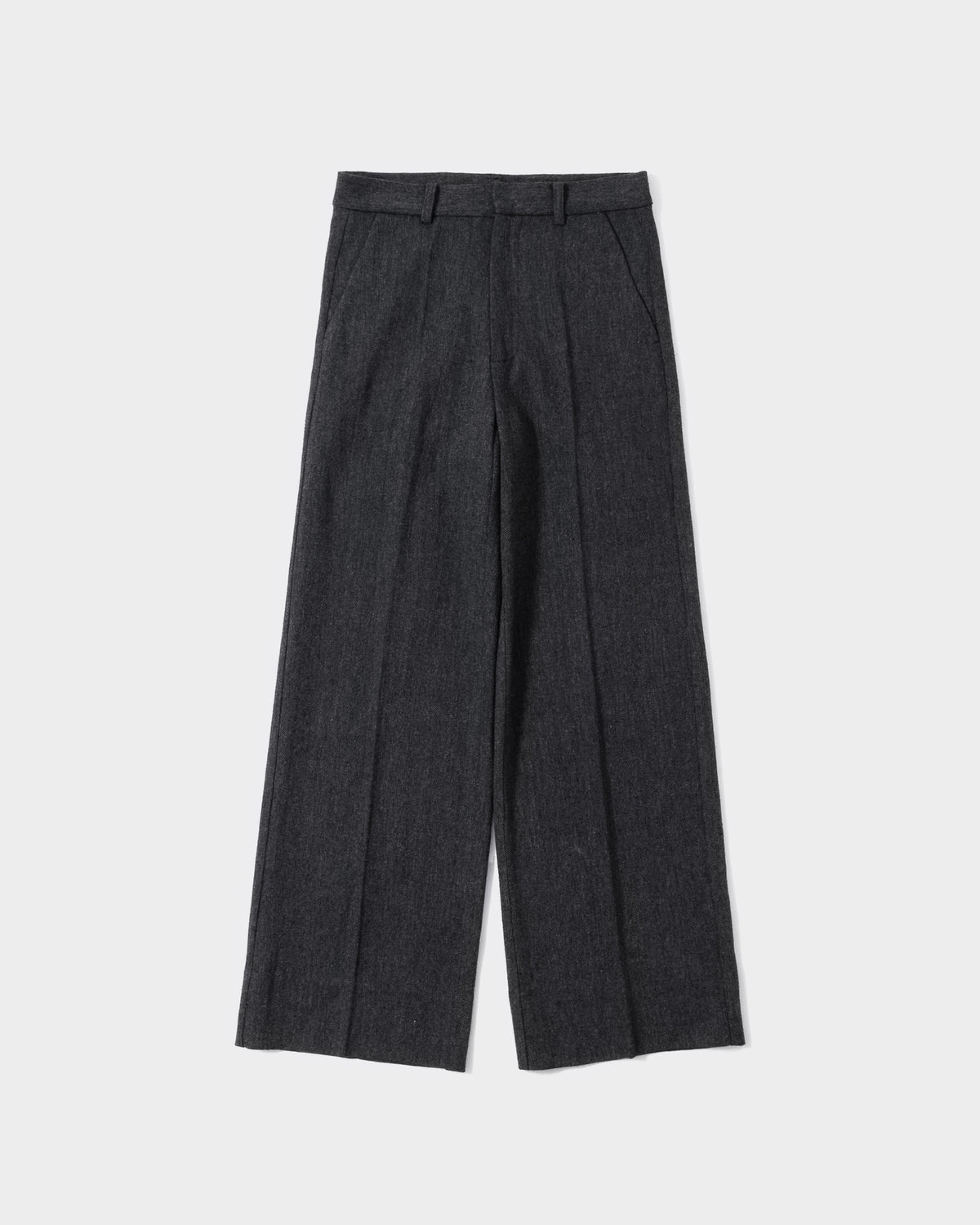 SEMI WIDE TWEED SLACKS