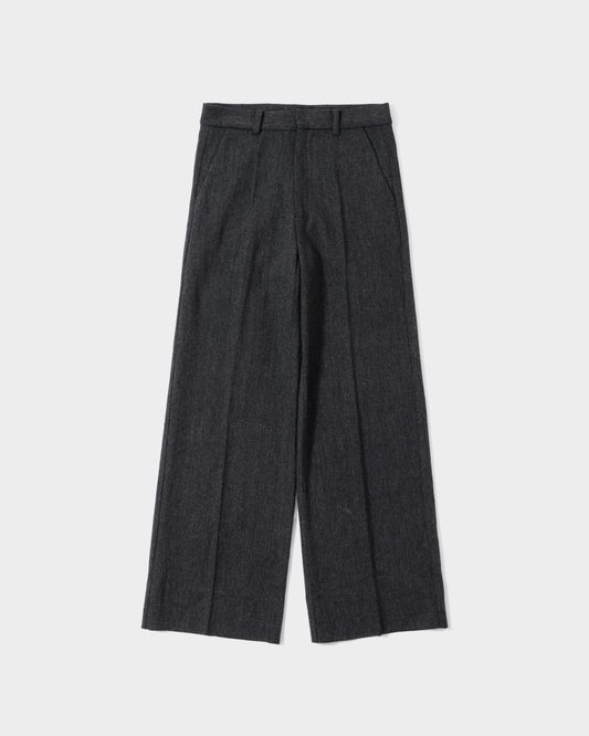 SEMI WIDE TWEED SLACKS