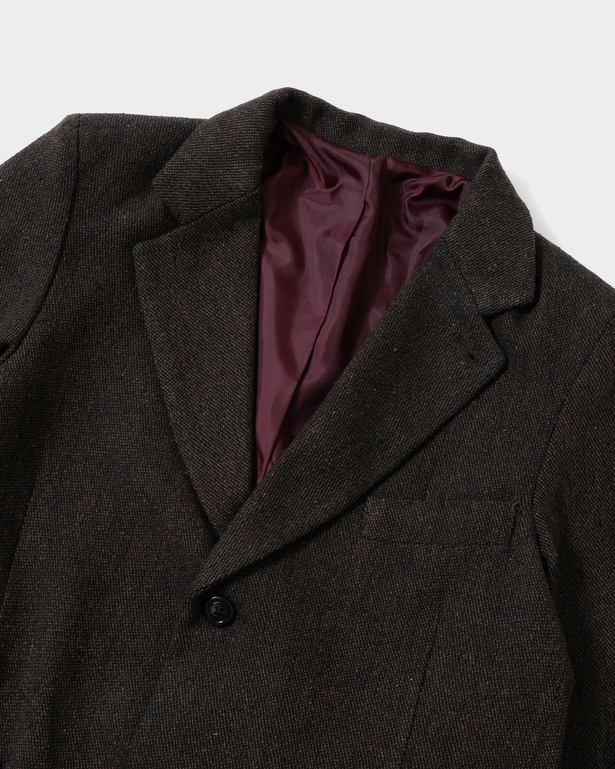 SINGLE BREASTED TWEED TAILORED JACKET