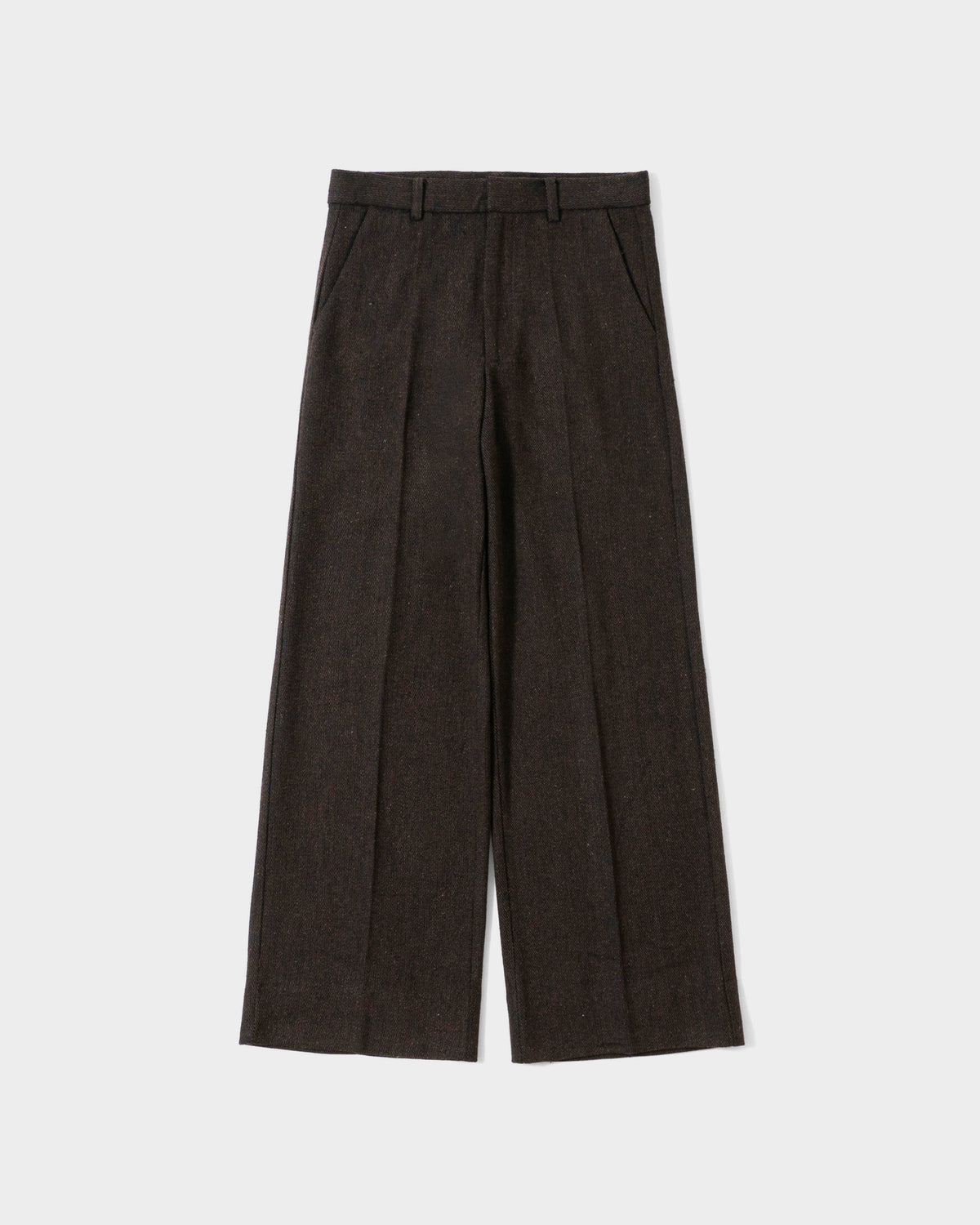 SEMI WIDE TWEED SLACKS