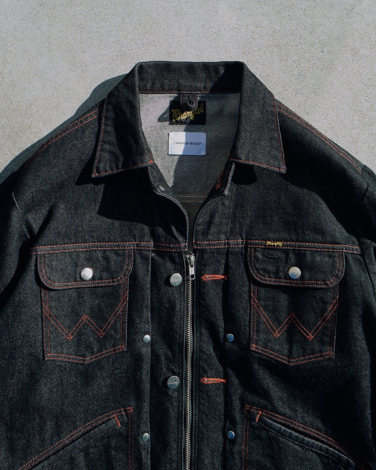 【Wrangler × CamphorWood】 custom 2way trucker denim jacket  【124MJ×24MJZ】