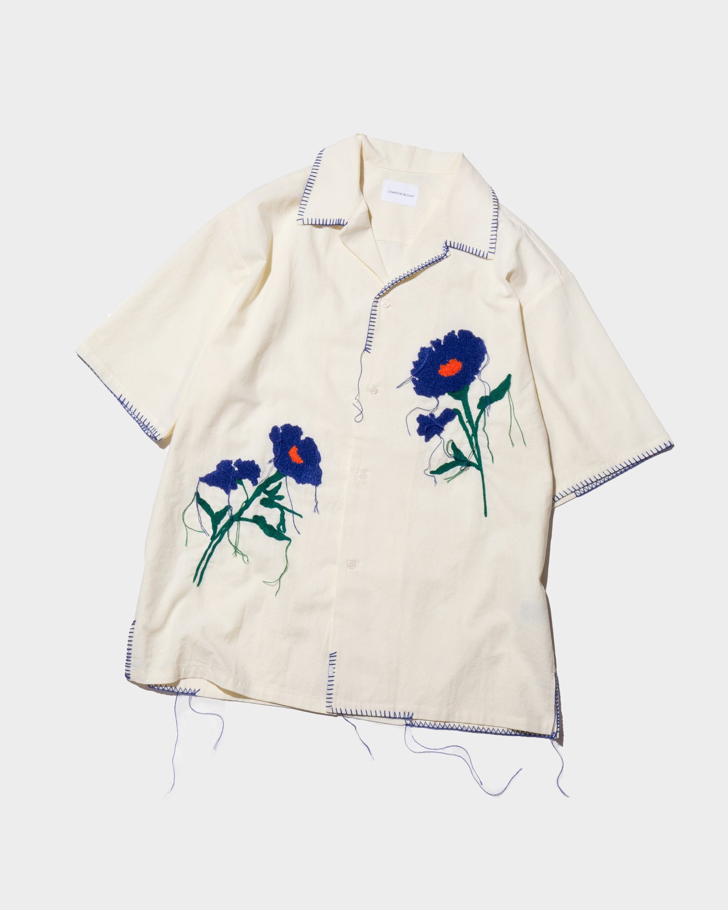 flower embroidery SAGARA h/s shirt