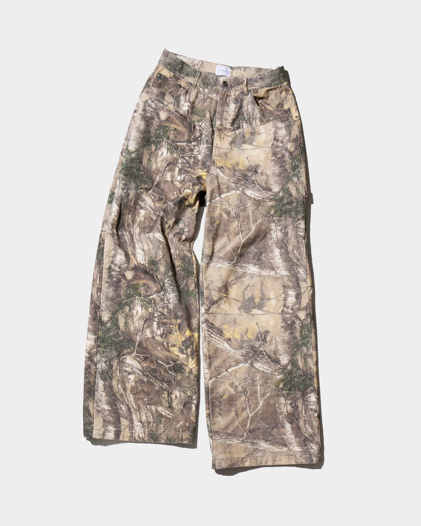 WIDE BAGGY REAL TREE PAINTER TROUSERS