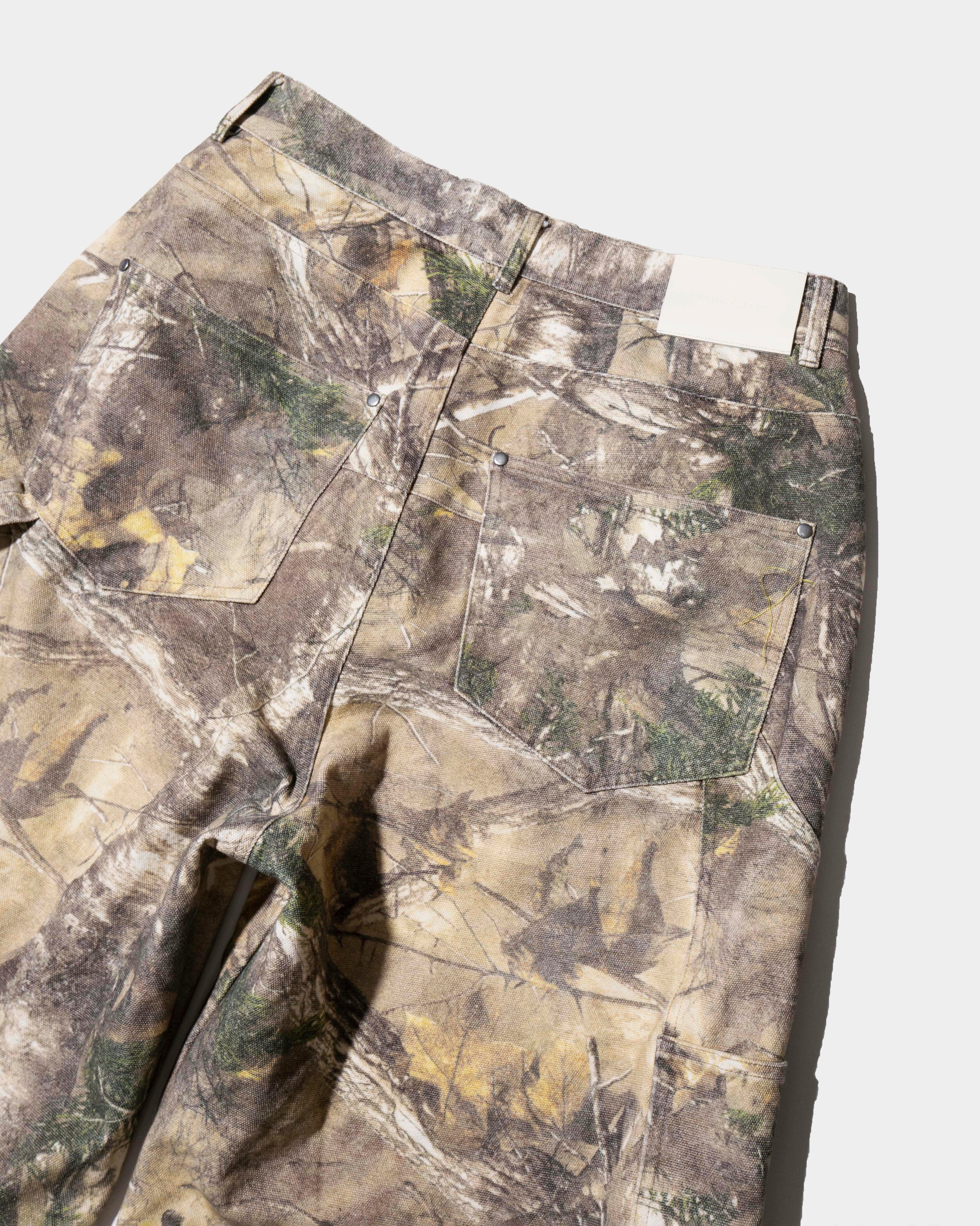WIDE BAGGY REAL TREE PAINTER TROUSERS – CAMPHOR WOOD - OFFICIAL