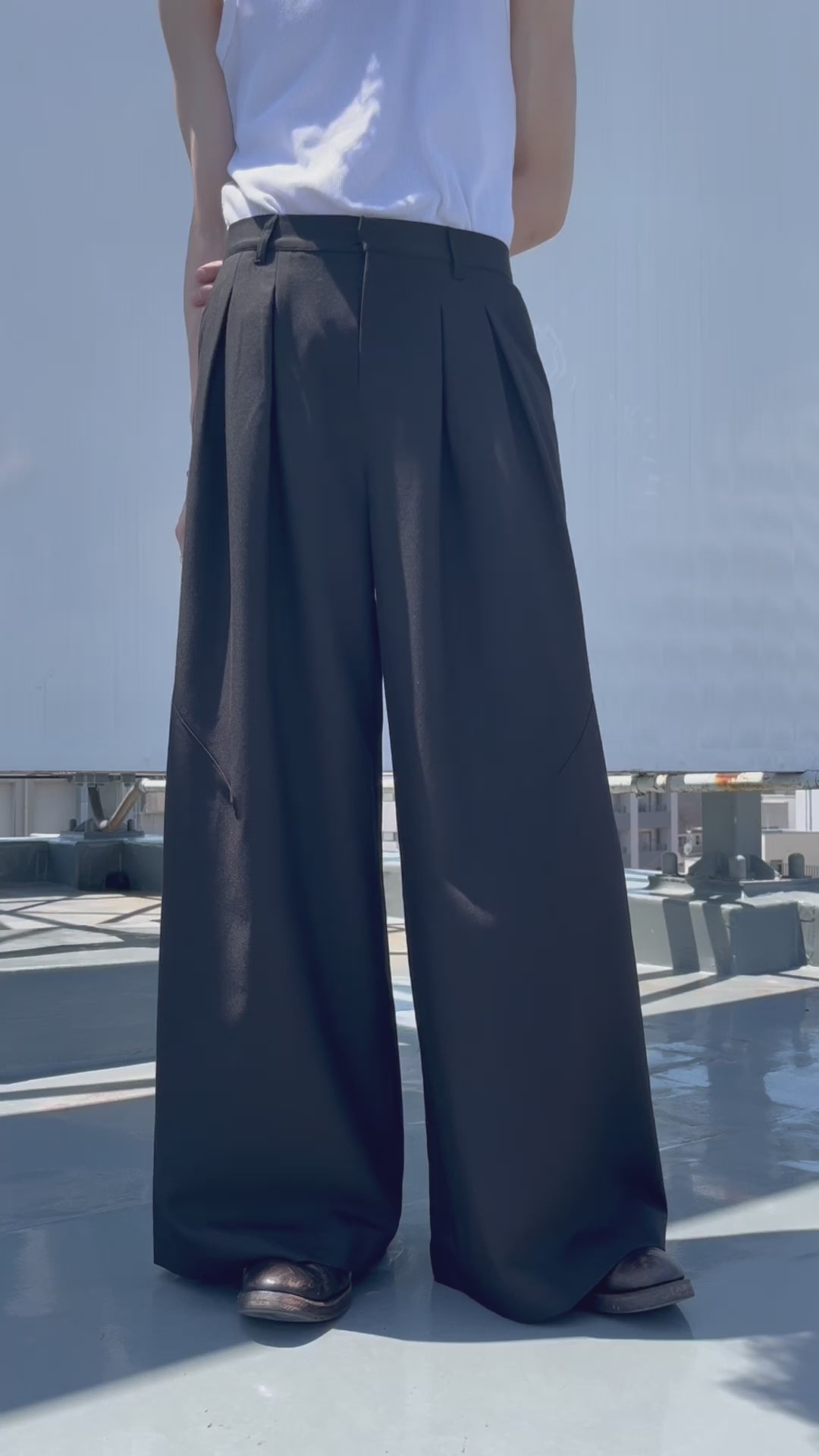 パンツ Camphor wood 2tuck super baggy slacks 2tuck super baggy slacks – CAMPHOR WOOD - OFFICIAL ONLINE